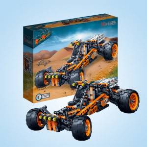328 pcs off road race car set with pullback action